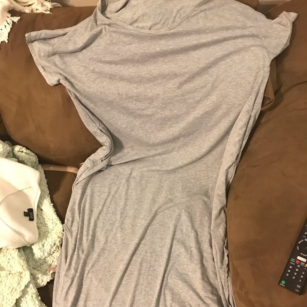 Long gray dress